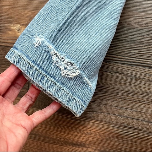 Anthropologie PILCRO distressed high-rise slim jeans size 29 petite light wash - Picture 15 of 16